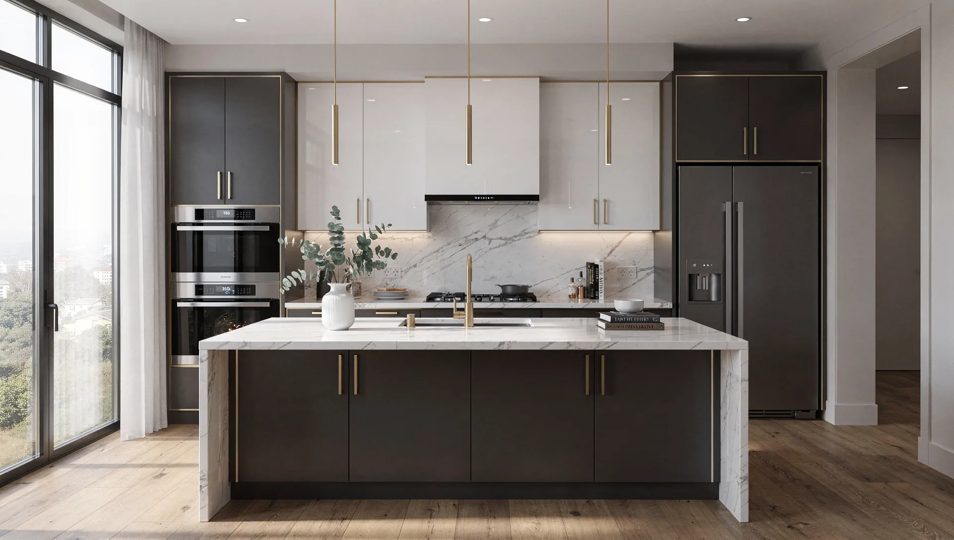 White gray kitchen remodeling Ahwatukee phoenix